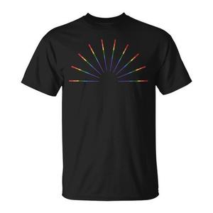 T-Shirt Unisex Rainbow Sunshine Burst, Manica Corta, Collo Tondo, Stampa Digitale, Abbigliamento Promozionale - Product Image 1