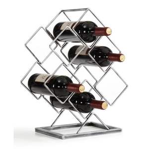 ชั้นวางโชว์ไวน์โลหะแบบมีที่วางขวดไวน์ดีไซน์แบบวิกตอเรียนสินค้าสำหรับตกแต่ง - Product Image 3