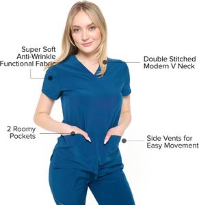 Durable Wholesale Jogger Scrubs Uniforms <b>Sets</b> Cotton Polyester Medical Hospital <b>Doctors</b> Nurses Unisex Scrub Suits Custom - Product Image 6