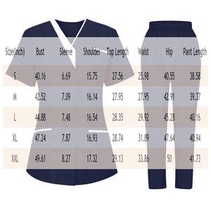 Uniformes Offre Spéciale d'infirmières en coton à manches courtes Uniformes de clinique pour femmes-OEM Scrubs d'infirmières médicales optimaux pour les uniformes d'infirmières de médecins - Product Image 5