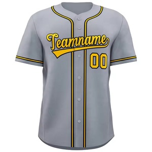 Personalizado Nuevo Estilo Uniforme de Béisbol Impreso Logo Número PARA EL Equipo Personalizado Bordado Liso Personalizado Jersey de Béisbol - Product Image 4