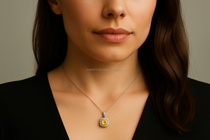 Fantaisie Jaune Naturel pour Certifié 0.50 Carat Coussin Coupe Modifié Brillant Lâche 100% Naturel pour la Fabrication de Bijoux Exportation Inde - Product Image 3