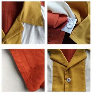 Camisa de Bolos Vintage para Hombre con Diseño de Panel Vertical Triple, Cuello Abierto y Tejido Transpirable de Alto Rendimiento - Product Image 4