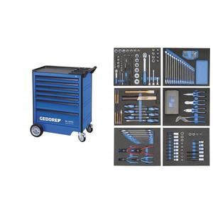 Gedore <b>Tool</b> <b>Trolley</b> with 190-Piece Assortment for <b>Tool</b> Sets - Product Image 1