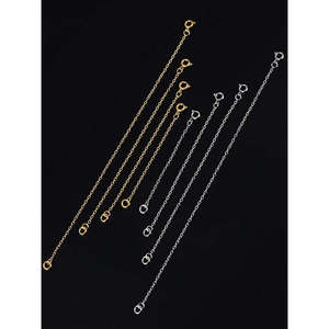 Chaîne d'extension Chakralume en argent plaqué 925 avec fermoir à ressort pour bracelet et collier, extension DIY, vente en gros, OEM - Product Image 2