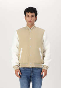 Chaqueta Varsity de lana de alta demanda para hombre, tipo de cierre, bolsillos con botones, chaqueta Bomber de béisbol cálida para invierno de Letterman College - Product Image 3