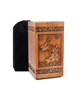 Urne en bois faite à la main pour cendres humaines pour adultes hommes femmes 250lbs gravées urnes funéraires pour cendres hommes femmes cerf - Product Image 1