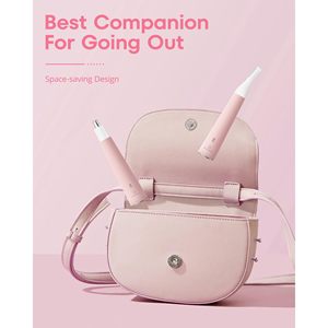 Tondeuse portable étanche rechargeable 2-en-1 pour poils du nez et des oreilles pour femmes, facile à nettoyer, pour peaux sensibles, en plastique, alimentée par USB - Product Image 4