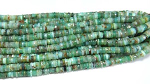 Perles de pierres précieuses à facettes en chrysoprase naturelle en forme de bouton de 6mm pour la fabrication de bijoux Perles de pneu étonnantes de 16 pouces - Product Image 6