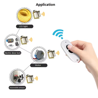 DC12V 2CH retard MINI RF télécommande interrupteur ensemble émetteur et récepteur lumière LED 433 MHz télécommande