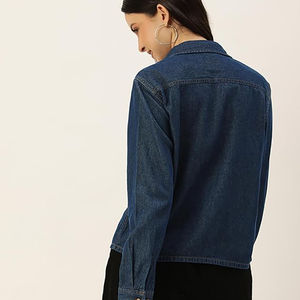 Chemise en jean pour femme, matière en jean légère, lisse et douce, chemise en jean pour femme, parfaite pour les week-ends et les voyages - Product Image 4