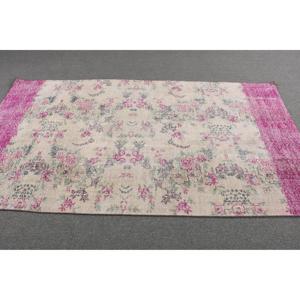 พรมตุรกีขนาด 3.9x7.5 ฟุต ลายจุดสีชมพู สไตล์วินเทจ - Product Image 3
