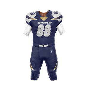 Uniforme de equipo de fútbol americano bordado personalizado nombre Número conjunto completo práctica Gamewear para hombres jóvenes - Product Image 5