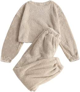 Ensemble de pyjamas en satin pour femmes avec logo personnalisé, ensemble uni, nouvelle mode, vêtements de sport pour couples, survêtement, ensemble de survêtement 2 pièces - Product Image 2