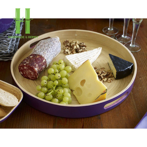 Meilleure vente 2025 plateaux de service en bambou laqué vaisselle en gros bol assiette couleurs OEM emballage personnalisé du Vietnam fait à la main - Product Image 2