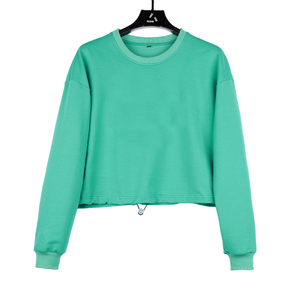 Tops cortos de invierno para mujer 2025, Conjunto de sudadera con capucha y jersey de lana, cremallera cómoda, transpirable, estampado personalizado con logotipo frontal - Product Image 3