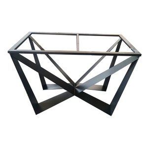 Industrial-Style <b>Cast</b> Iron Dining Table Legs <b>Powder</b>-Coated CHBBA009 for Kitchen Hotel Hospital Home Chairs Cabinets Sofas Beds - Product Image 1