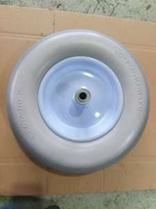 Roue utilitaire en PU sans chambre à air de 16 pouces fabriquée au Vietnam, en acier, pour brouette, chariot, chariot à roulettes, chariot de jardin, chariot de cour - Product Image 2