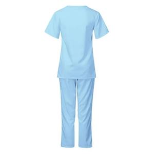Uniforme de gommage de docteur en polyester et coton respirant uniforme de gommage avec logo personnalisé pour cliniques et hôpitaux - Product Image 3