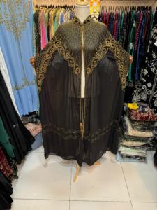 ผ้าคลุมไหล่สำหรับงานเลี้ยง ARBAYA สุดหรู ผ้าซาตินวินเทจ ประดับลูกปัด คุณภาพพรีเมียม ดีไซน์ลายหรูหราสง่างาม - Product Image 3