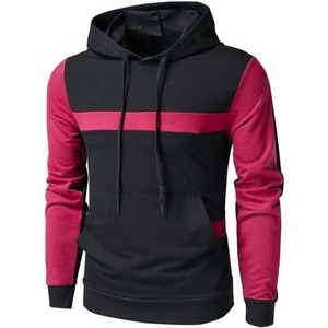 Vêtements de sport bicolores à contraste contrasté pour hommes Survêtements de sport en coton polaire Respirant Survêtements décontractés d'hiver à séchage rapide - Product Image 2
