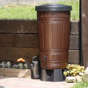 Réservoir d'eau de pluie WOODCAN 265L, dimensions (mm) 648x648x1128, couleur Marron - Product Image 5