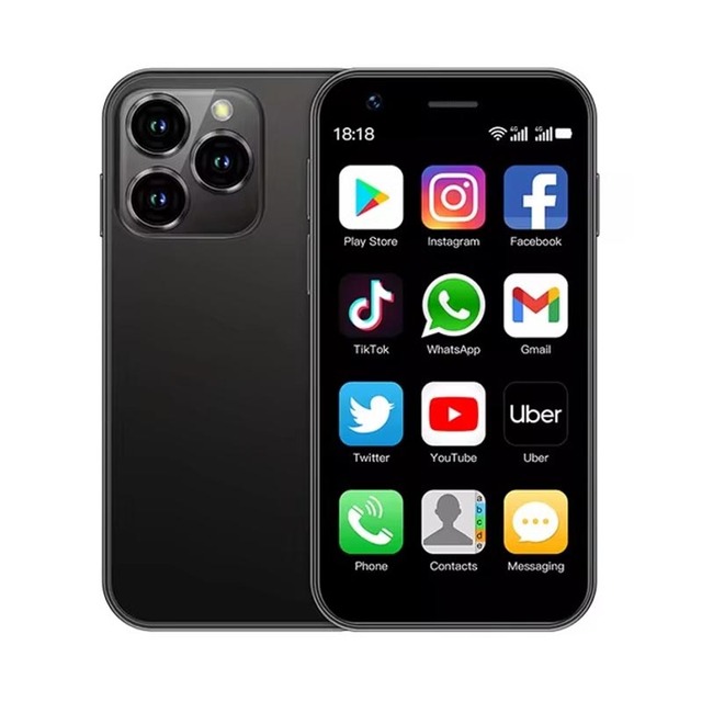Soyes XS16 Mini Smartphone 4G Network 2 SIM Standby Android 8.1 Play Store 3 Inch Screen 5MP Camera WhatsApp Compact PocketPhone
