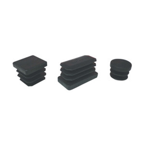 Puntali Tondi in Plastica Nera 28 mm, Confezione da 8 Pezzi - Product Image 1