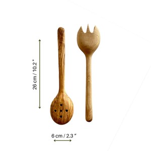 Stylish <b>Wooden</b> Cutlery Set Reusable Sustainable <b>Utensils</b> for Home Office Lunch & Outdoor Use - Product Image 4