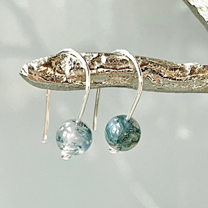 Nuevo diseño muy alta calidad hermoso musgo ágata anillo de piedras preciosas 925 plata esterlina mujeres a precio asequible para las mujeres - Product Image 1