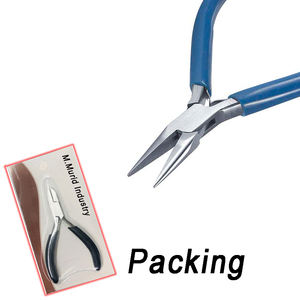 Pince à bec de chaîne à ressort à double feuille en acier inoxydable pour la fabrication de bijoux - Product Image 6