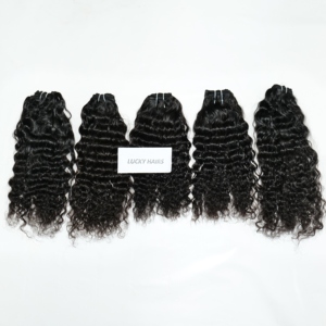 100% Premium Extensions de cheveux vietnamiens colorés bouclés paquets de cheveux humains vierges avec des Styles naturels lâches faisceaux de vague profonde - Product Image 2