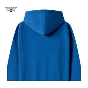 Venta al por mayor de la fábrica personalizada 100% algodón polar Sudadera con capucha cremallera de gran tamaño ropa de calle de alta calidad ropa de invierno con capucha teñido liso - Product Image 4