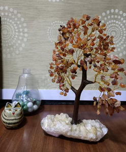 Meilleure qualité Offre Spéciale en vrac naturel poli Orange naturel cornaline arbre en pierre pour la décoration et le vastu - Product Image 4