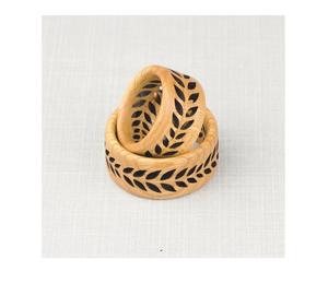 Anneaux de serviette en bois personnalisés, écologiques et modernes pour mariages et fêtes, utilisation dans les restaurants et hôtels, décoration de table élégante - Product Image 6