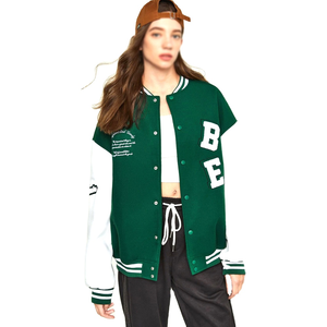 Vestes universitaires brodées sur mesure à col montant Veste universitaire de baseball pour hommes Veste en laine de haute qualité chez SAMMY WEARS - Product Image 5