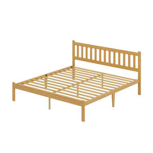 Bamboo <b>Platform</b> <b>Bed</b> Frame with Headboard Eco-Friendly Furniture Frames - Product Image 6