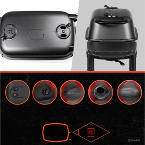 เตาย่าง PK300-BCX เตาถ่านย่างบาร์บีคิวแบบพกพาเตาย่างอลูมิเนียมกลางแจ้งครัวทำอาหารบาร์บีคิวสำหรับตั้งแคมป์ - Product Image 5