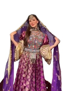 Nouvelles Robes Afghanes 2026 pour Femmes – Style Maxi Respirant Multicolore Longueur Personnalisée – Robe de Mariage pour Femmes - Product Image 1