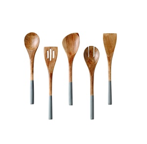 Cuillère à dîner en bois faite à la main avec manche en résine meilleure vaisselle polie pour la maison et l'hôtel personnalisable en gros pour les cadeaux - Product Image 5
