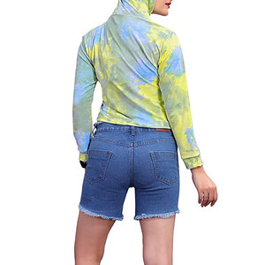 2025 Women's Casual Crop <b>Top</b> Pullover Hoodie Acid Wash Tie Dye Streetwear Light Weight Customized Printing <b>Winter</b> Short - Product Image 5