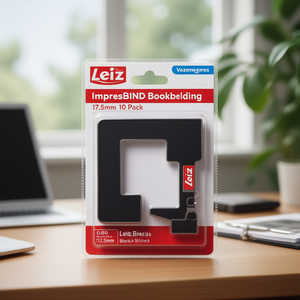 Leitz ImpressBIND Bookbinding <b>Folder</b> 17.5mm Black 10-Pack - Product Image 3