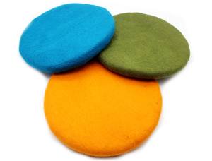 Set of 3 <b>Felt</b> Cushion - 35 cm Colorful Seat <b>Pad</b> - Eco-friendly <b>Felt</b> Mat - Soft and Warm Chair <b>Pad</b> - Product Image 3