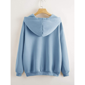 OEM Wholesale Custom Logo <b>Zip</b> up Hoodies for Women Multi-Color Winter Wear Embroidery Printing <b>Hooded</b> Collar for Custom Demand - Product Image 2