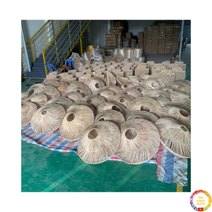 Lampe en rotin écologique fait à la main bambou osier pendentif éclairage pour hôtel Resort intérieur décor exportation Vietnam - Product Image 4