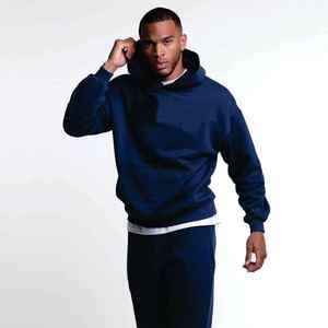 100% coton hommes sweats à capuche et sweats en gros Top qualité poids lourd coton français éponge 420G Streetwear - Product Image 2