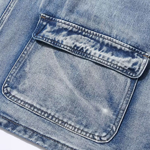 2025/2026 Sweat à capuche pour homme, coupe classique, robuste, avec grande poche avant, en denim de coton non extensible, couleur unie, séchage rapide, respirant, 360g - Product Image 5