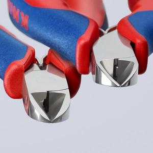 Knipex Electronics Diagonal Cutter with Multi-Component Grips Head <b>Mirror</b> Polished <b>Round</b> Head and <b>Small</b> Bevel Scissor & Shear - Product Image 5