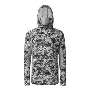 Sweat à capuche de pêche à manches longues personnalisé, respirant, à sublimation, UPF 50+, séchage rapide - Product Image 1