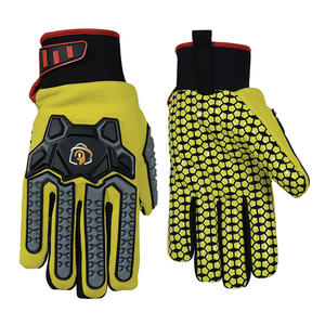 Heavy Duty Construcción al aire libre Resistente a los cortes Transpirable Impacto activo Cuero de vaca Seguridad laboral Guantes de impacto activo - Product Image 2